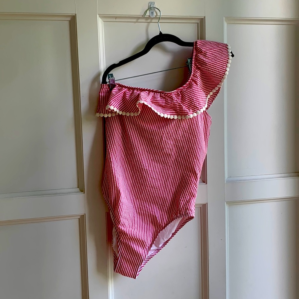 Beautiful one shoulder J. Crew bathing suit